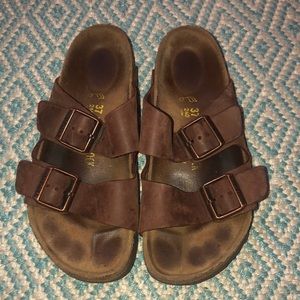 Leather 2 strap Birkenstocks